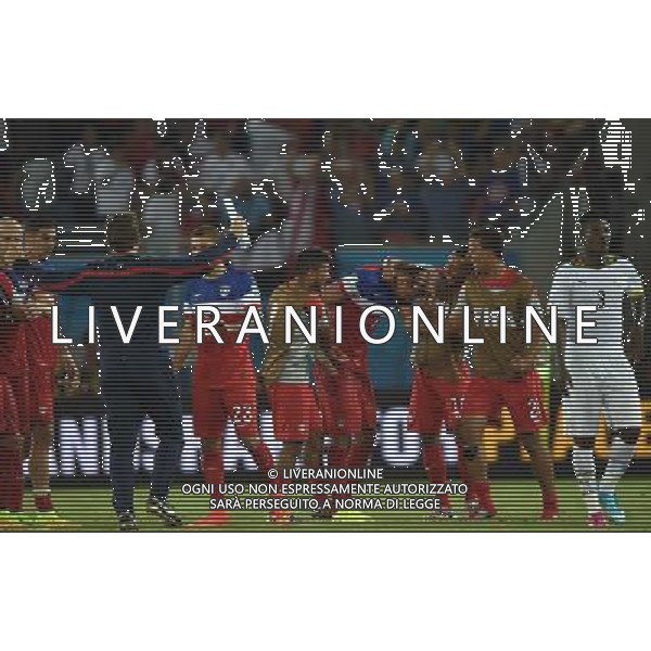 (140616) -- NATAL, June 16, 2014 () -- Players of U.S. celebrate for the victory after a Group G match between Ghana and U.S. of 2014 FIFA World Cup at the Estadio das Dunas Stadium in Natal, Brazil, June 16, 2014. U.S. won 2-1 over Ghana on Monday. (/Guo Yong)(pcy) AG ALDO LIVERANI SAS ONLY ITALY