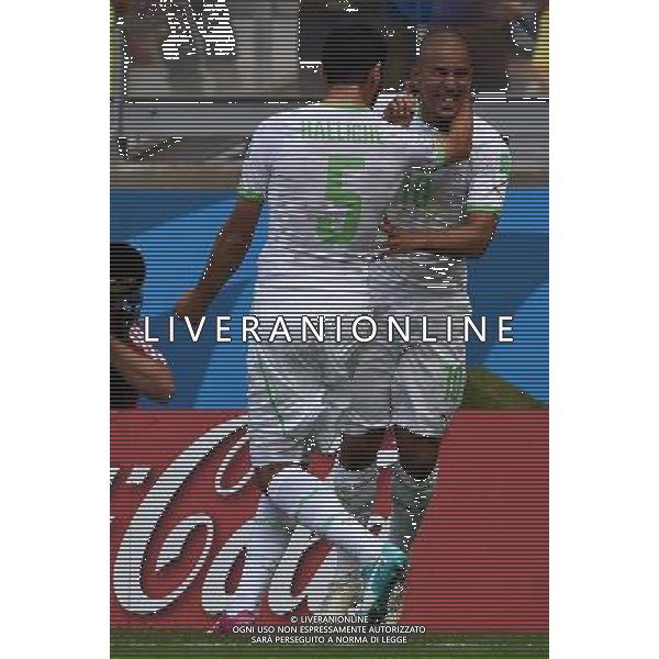 FIFA World Cup Brasile 2014 Gruppo H Belo Horizonte - 17.06.2014 Belgio-Algeria Nella Foto:feghouli esulta /Ph.Vitez-Ag. Aldo Liverani