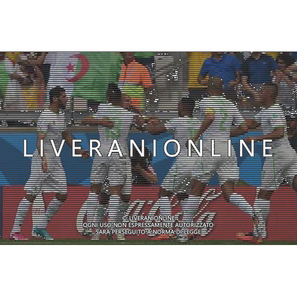 FIFA World Cup Brasile 2014 Gruppo H Belo Horizonte - 17.06.2014 Belgio-Algeria Nella Foto:feghouli esulta /Ph.Vitez-Ag. Aldo Liverani