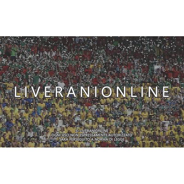 (140617) -- FORTALEZA, June 17, 2014 () -- Fans watch a Group A match between Brazil and Mexico of 2014 FIFA World Cup at the Estadio Castelao Stadium in Fortaleza, Brazil, June 17, 2014.(/Lui Siu Wai)(rh) AG ALDO LIVERANI SAS ONLY ITALY