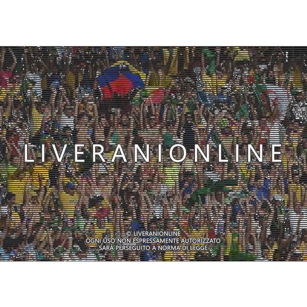 FIFA World Cup Brasile 2014 Gruppo H Belo Horizonte - 17.06.2014 Belgio-Algeria Nella Foto:Tifosi /Ph.Vitez-Ag. Aldo Liverani