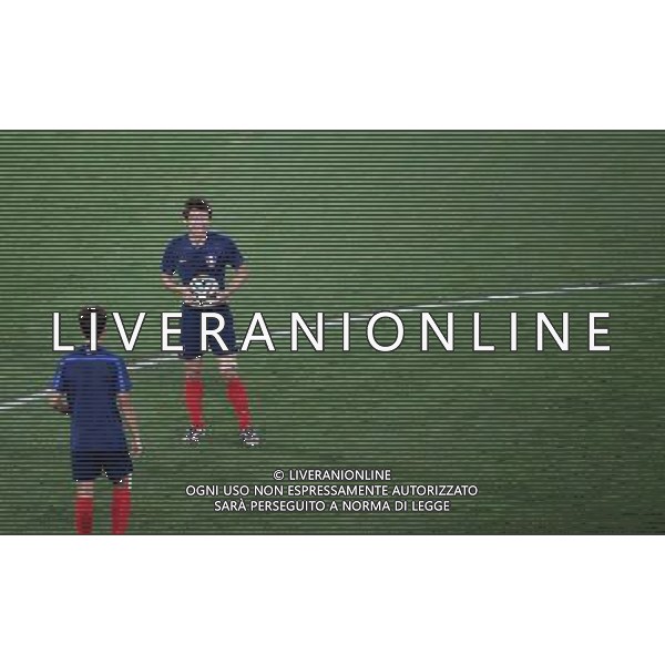 (140616) -- CUIABA, June 16, 2014 () -- Korea Republic\'s Koo Ja-Cheol (R) attends a training session of 2014 FIFA World Cup at the Arena Pantanal Stadium in Cuiaba, Brazil, June 16, 2014. (/Li Ming)(rh) AG ALDO LIVERANI SAS ONLY ITALY