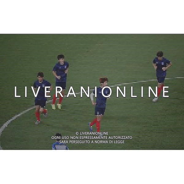 (140616) -- CUIABA, June 16, 2014 () -- Korea Republic\'s players attend a training session of 2014 FIFA World Cup at the Arena Pantanal Stadium in Cuiaba, Brazil, June 16, 2014. (/Li Ming)(rh) AG ALDO LIVERANI SAS ONLY ITALY