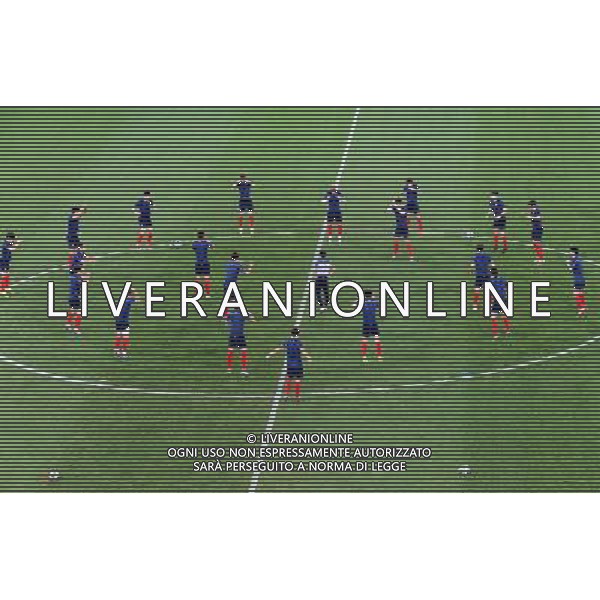 (140616) -- CUIABA, June 16, 2014 () -- Korea Republic\'s players attend a training session of 2014 FIFA World Cup at the Arena Pantanal Stadium in Cuiaba, Brazil, June 16, 2014. (/Li Ming)(rh) AG ALDO LIVERANI SAS ONLY ITALY