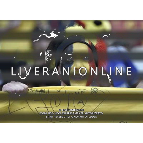 (140617) -- BELO HORIZONTE, June 17, 2014 () -- A Belgium\'s fan poses before a Group H match between Belgium and Algeria of 2014 FIFA World Cup at the Estadio Mineirao Stadium in Belo Horizonte, Brazil, June 17, 2014.(/Qi Heng)(rh) AG ALDO LIVERANI SAS ONLY ITALY