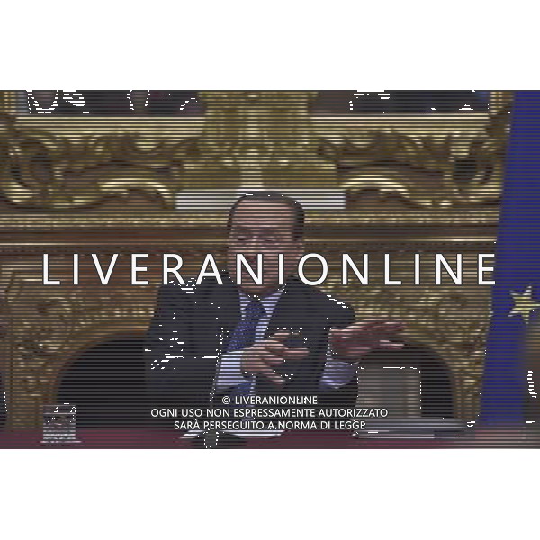 Conferenza Stampa di Silvio Berlusconi sul Presidenzialismo a Roma 18 giugno 2014 ©corradetti/Agenzia Aldo Liverani sas