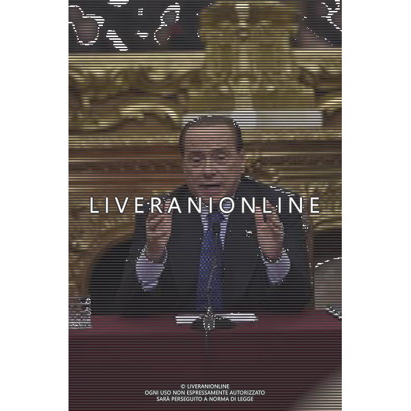 Conferenza Stampa di Silvio Berlusconi sul Presidenzialismo a Roma 18 giugno 2014 ©corradetti/Agenzia Aldo Liverani sas