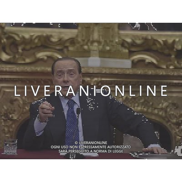 Conferenza Stampa di Silvio Berlusconi sul Presidenzialismo a Roma 18 giugno 2014 ©corradetti/Agenzia Aldo Liverani sas