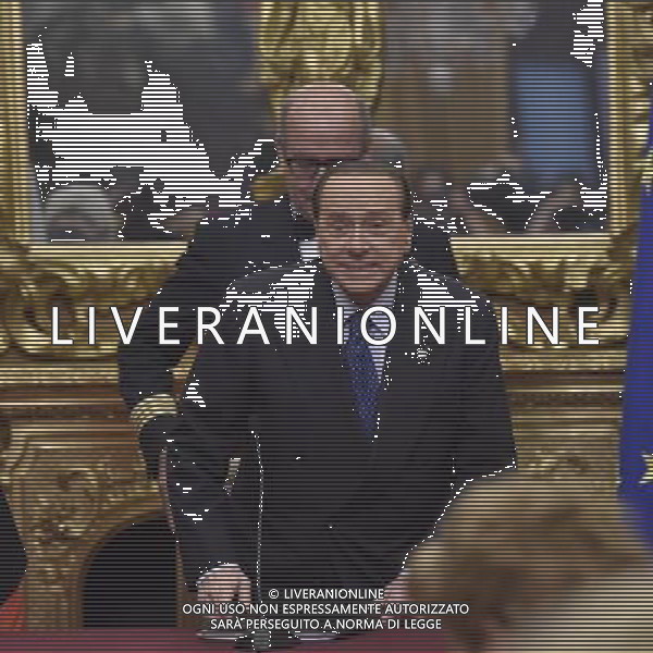 Conferenza Stampa di Silvio Berlusconi sul Presidenzialismo a Roma 18 giugno 2014 ©corradetti/Agenzia Aldo Liverani sas