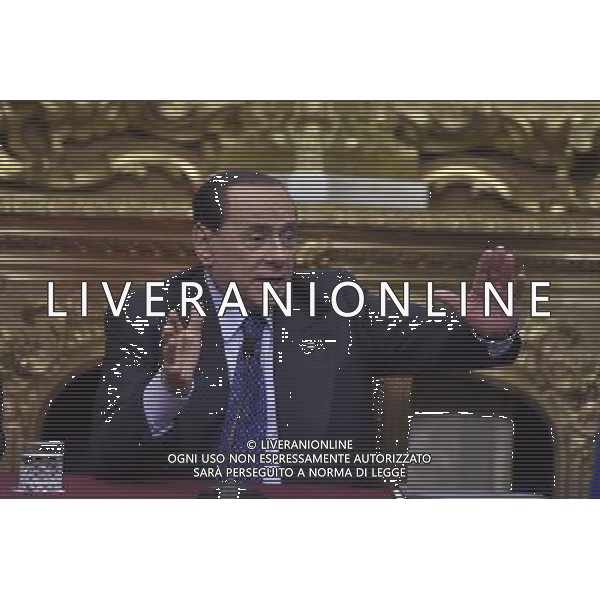 Conferenza Stampa di Silvio Berlusconi sul Presidenzialismo a Roma 18 giugno 2014 ©corradetti/Agenzia Aldo Liverani sas