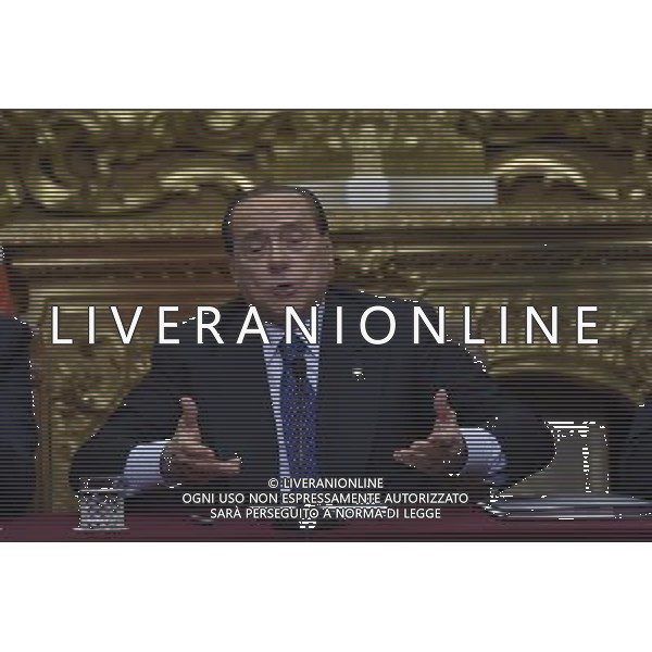 Conferenza Stampa di Silvio Berlusconi sul Presidenzialismo a Roma 18 giugno 2014 ©corradetti/Agenzia Aldo Liverani sas
