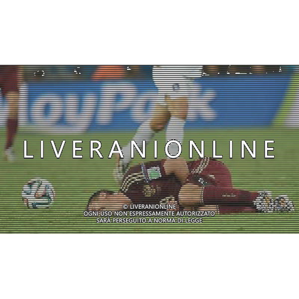 (140617) -- CUIABA, June 17, 2014 () -- Russia\'s Alexander Samedov falls down during a Group H match between Russia and Korea Republic of 2014 FIFA World Cup at the Arena Pantanal Stadium in Cuiaba, Brazil, June 17, 2014.(/Liu Dawei)(pcy) ©PHOTOSHOT/Agenzia Aldo Liverani sas - ITALY ONLY - EDITORIAL USE ONLY - Russia Vs Corea del Sud partita del Gruppo H Coppa del Mondo FIFA 2014 Pantanal stadio Arena di Cuiaba, Brasile, 17 giugno 2014