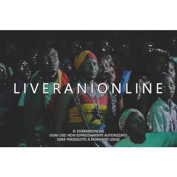 (140617) -- ACCRA, June 17, 2014 () -- Supporters for the national football team of Ghana watch the 2014 Brazil World Cup Group G match between Ghana and the United at Osu Street of Accra, capital of Ghana, on June 16, 2014. Ghana lost 1-2. (/Lin Xiaowei) ©PHOTOSHOT/Agenzia Aldo Liverani sas - ITALY ONLY - EDITORIAL USE ONLY - tifosi per la squadra nazionale di calcio del Ghana guardano la partita tra il Ghana e gli Stati Uniti Campionato del Mondo Gruppo G Brasile 2014 a Accra, in Ghana, il 16 giugno 2014.