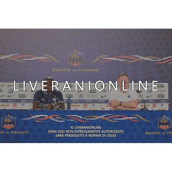 Rio MAVUBA / Philippe TOURNON - 18.06.2014 - Conference de presse - Equipe de France - Coupe du Monde 2014 Photo : Dave Winter / Icon Sport /Agenzia Aldo Liverani sas - ITALY ONLY - Conferenza stampa della nazionale di calcio della francia - Coppa Mondo Brasile 2014
