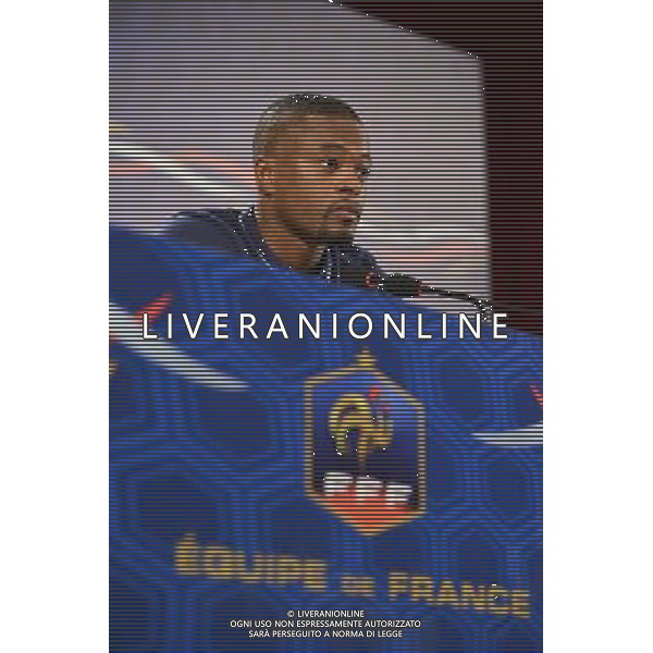 Patrice EVRA - 18.06.2014 - Conference de presse - Equipe de France - Coupe du Monde 2014 Photo : Dave Winter / Icon Sport /Agenzia Aldo Liverani sas - ITALY ONLY - Conferenza stampa della nazionale di calcio della francia - Coppa Mondo Brasile 2014