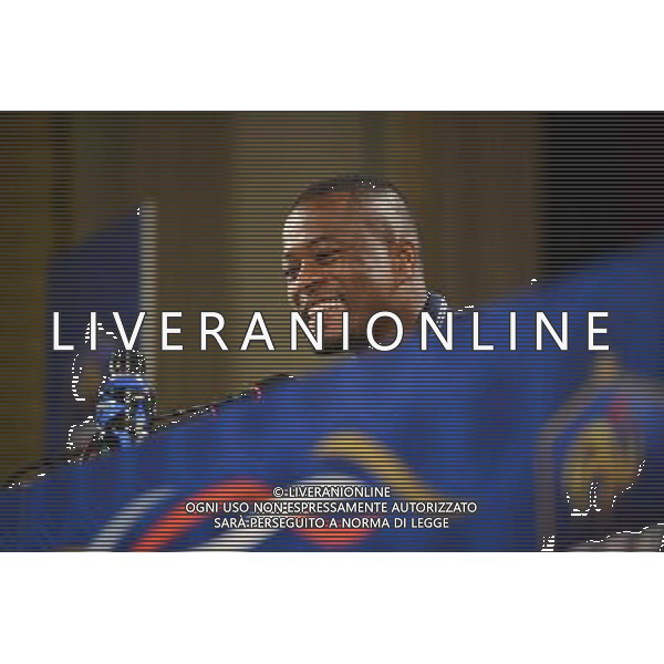 Patrice EVRA - 18.06.2014 - Conference de presse - Equipe de France - Coupe du Monde 2014 Photo : Dave Winter / Icon Sport /Agenzia Aldo Liverani sas - ITALY ONLY - Conferenza stampa della nazionale di calcio della francia - Coppa Mondo Brasile 2014