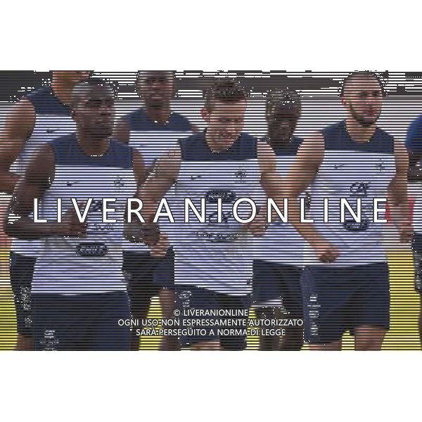 Blaise MATUIDI / Yohan CABAYE - 17.06.2014 - Entrainement Equipe de France -Riberao Preto Photo : Dave Winter / Icon Sport /Agenzia Aldo Liverani sas - ITALY ONLY - Allenamento della nazionale della Francia Coppa del mondo Brasile 2014