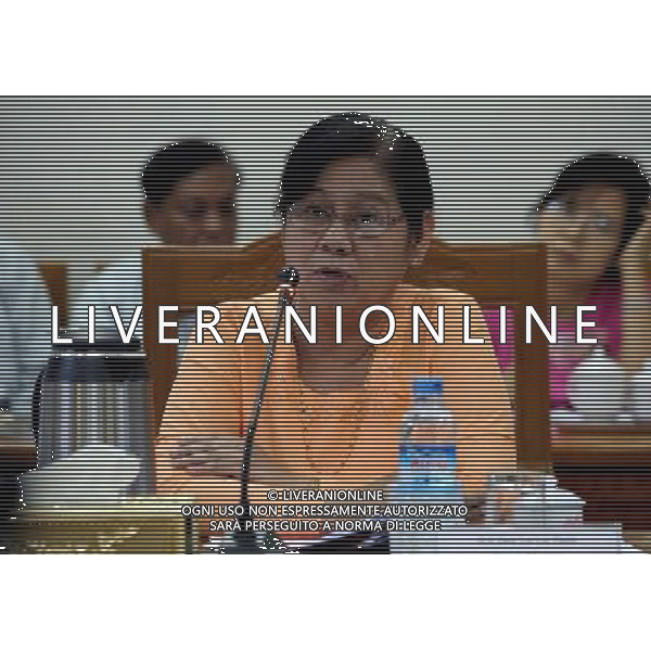 (140617) -- NAY PYI TAW, June 17, 2014 () -- Myanmar Deputy Minister of National Planning and Economic Development Daw Lei Lei Thein speaks during talks on trade and investment framework agreement (TIFA) between Myanmar and the United States in Nay Pyi Taw, Myanmar, June 17, 2014. Myanmar and the United States held their first talks on TIFA in Nay Pyi Taw on Tuesday. (/U Aung) ©PHOTOSHOT/Agenzia Aldo Liverani sas - ITALY ONLY - EDITORIAL USE ONLY - Colloqui sul commercio e l\'accordo quadro per gli investimenti (TIFA) tra Myanmar e gli Stati Uniti a Nay Pyi Taw, Myanmar, 17 giugno 2014.