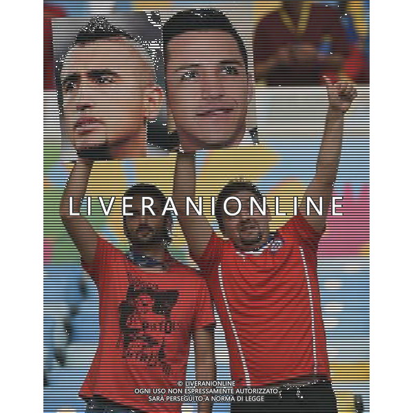 FIFA World Cup Brasile 2014 Gruppo B Rio de Janeiro - 18.06.2014 Spagna-Cile Nella Foto:tifosi vidal sanchez /Ph.Vitez-Ag. Aldo Liverani