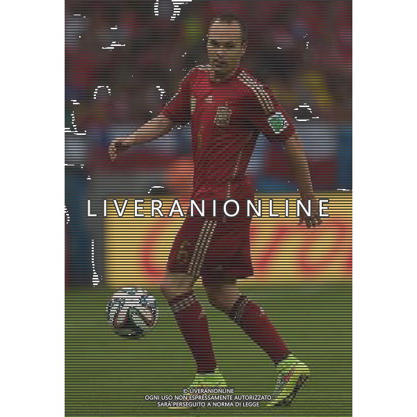 FIFA World Cup Brasile 2014 Gruppo B Rio de Janeiro - 18.06.2014 Spagna-Cile Nella Foto:iniesta /Ph.Vitez-Ag. Aldo Liverani