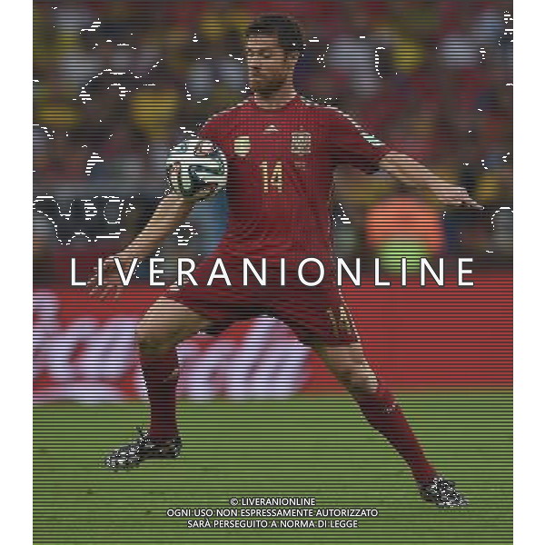 FIFA World Cup Brasile 2014 Gruppo B Rio de Janeiro - 18.06.2014 Spagna-Cile Nella Foto:xabi alonso /Ph.Vitez-Ag. Aldo Liverani