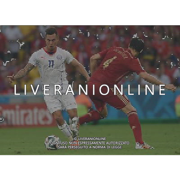 FIFA World Cup Brasile 2014 Gruppo B Rio de Janeiro - 18.06.2014 Spagna-Cile Nella Foto:vargas javi martinez /Ph.Vitez-Ag. Aldo Liverani