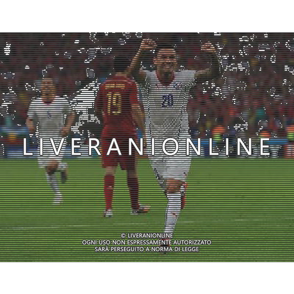 FIFA World Cup Brasile 2014 Gruppo B Rio de Janeiro - 18.06.2014 Spagna-Cile Nella Foto:aranguiz esulta /Ph.Vitez-Ag. Aldo Liverani