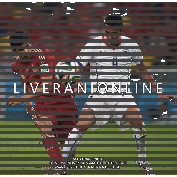 FIFA World Cup Brasile 2014 Gruppo B Rio de Janeiro - 18.06.2014 Spagna-Cile Nella Foto:isla diego costa /Ph.Vitez-Ag. Aldo Liverani