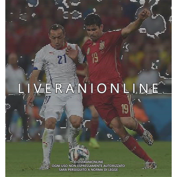 FIFA World Cup Brasile 2014 Gruppo B Rio de Janeiro - 18.06.2014 Spagna-Cile Nella Foto:diego costa-diaz /Ph.Vitez-Ag. Aldo Liverani