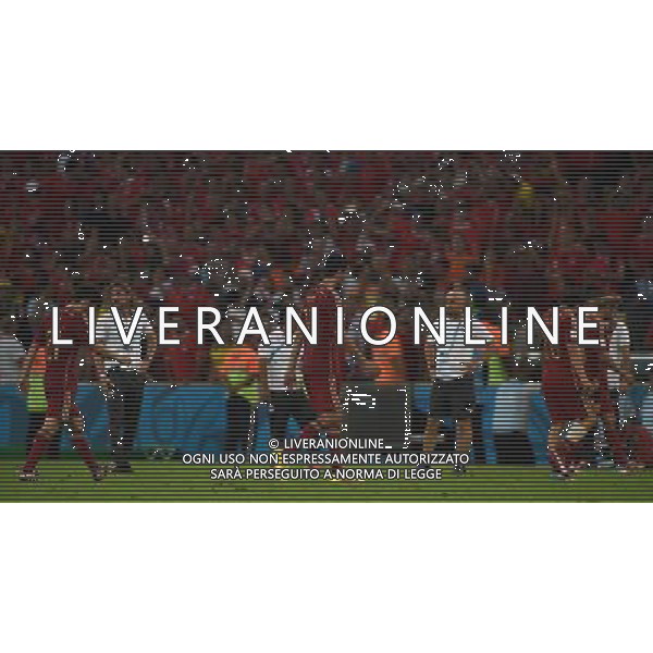 FIFA World Cup Brasile 2014 Gruppo B Rio de Janeiro - 18.06.2014 Spagna-Cile Nella Foto:la delusione dei giocatori spagnoli /Ph.Vitez-Ag. Aldo Liverani