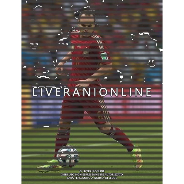 FIFA World Cup Brasile 2014 Gruppo B Rio de Janeiro - 18.06.2014 Spagna-Cile Nella Foto:Iniesta Andres /Ph.Vitez-Ag. Aldo Liverani