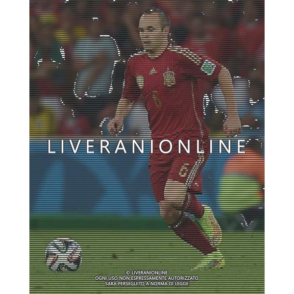 FIFA World Cup Brasile 2014 Gruppo B Rio de Janeiro - 18.06.2014 Spagna-Cile Nella Foto:Iniesta Andres /Ph.Vitez-Ag. Aldo Liverani