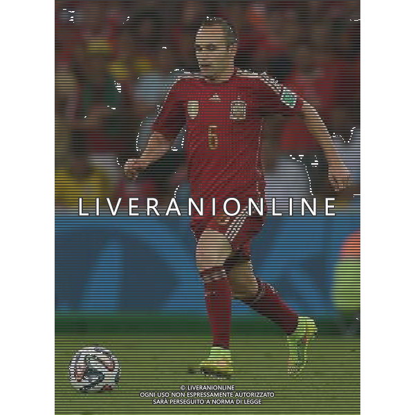 FIFA World Cup Brasile 2014 Gruppo B Rio de Janeiro - 18.06.2014 Spagna-Cile Nella Foto:Iniesta Andres /Ph.Vitez-Ag. Aldo Liverani