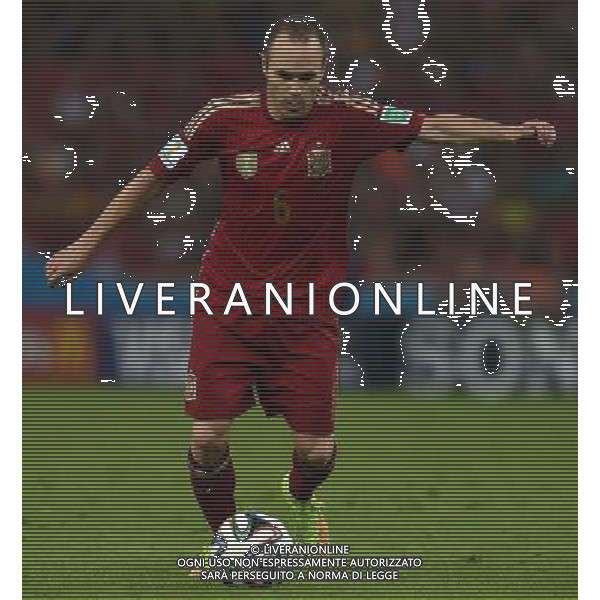 FIFA World Cup Brasile 2014 Gruppo B Rio de Janeiro - 18.06.2014 Spagna-Cile Nella Foto:Iniesta Andres /Ph.Vitez-Ag. Aldo Liverani