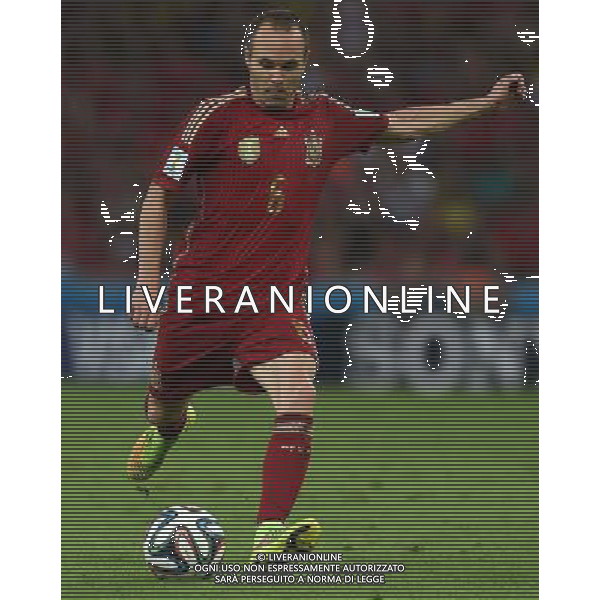 FIFA World Cup Brasile 2014 Gruppo B Rio de Janeiro - 18.06.2014 Spagna-Cile Nella Foto:Iniesta Andres /Ph.Vitez-Ag. Aldo Liverani