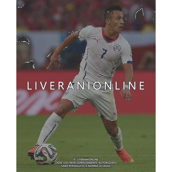 FIFA World Cup Brasile 2014 Gruppo B Rio de Janeiro - 18.06.2014 Spagna-Cile Nella Foto:Sanchez Alexis /Ph.Vitez-Ag. Aldo Liverani