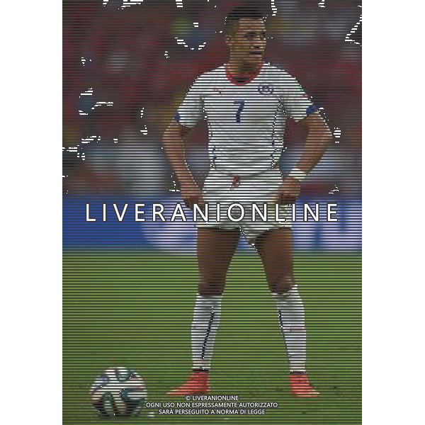 FIFA World Cup Brasile 2014 Gruppo B Rio de Janeiro - 18.06.2014 Spagna-Cile Nella Foto:Sanchez Alexis /Ph.Vitez-Ag. Aldo Liverani