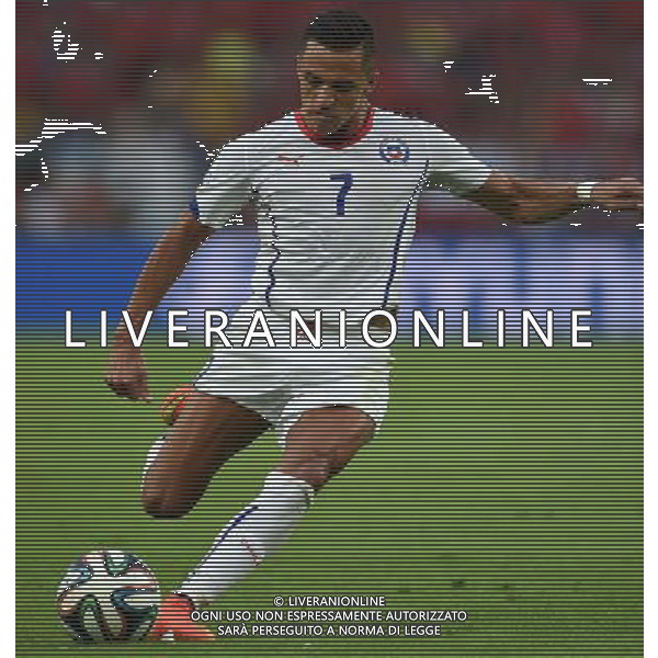 FIFA World Cup Brasile 2014 Gruppo B Rio de Janeiro - 18.06.2014 Spagna-Cile Nella Foto:Sanchez Alexis /Ph.Vitez-Ag. Aldo Liverani