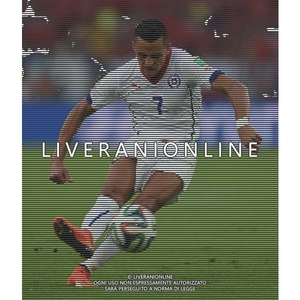 FIFA World Cup Brasile 2014 Gruppo B Rio de Janeiro - 18.06.2014 Spagna-Cile Nella Foto:Sanchez Alexis /Ph.Vitez-Ag. Aldo Liverani