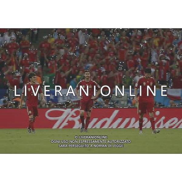 (140618) -- RIO DE JANEIRO, June 18, 2014 () -- Spain\'s players react during a Group B match between Spain and Chile of 2014 FIFA World Cup at the Estadio do Maracana Stadium in Rio de Janeiro, Brazil, June 18, 2014.(/Wang Lili)(rh) ©PHOTOSHOT/Agenzia Aldo Liverani sas - ITALY ONLY - EDITORIAL USE ONLY - Spagna Vs Cile partita del Gruppo B Coppa del Mondo 2014 FIFA a Estadio do Stadio Maracana\' di Rio de Janeiro, in Brasile, 18 Giugno 2014 il Cile ha vinto per 2-0 contro la Spagna