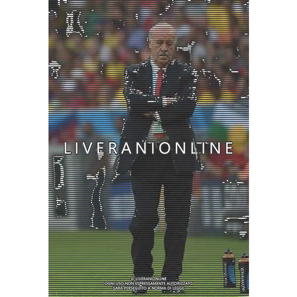 (140618) -- RIO DE JANEIRO, June 18, 2014 () -- Spain\'s coach Vicente del Bosque reacts during a Group B match between Spain and Chile of 2014 FIFA World Cup at the Estadio do Maracana Stadium in Rio de Janeiro, Brazil, June 18, 2014.(/Wang Yuguo)(rh) ©PHOTOSHOT/Agenzia Aldo Liverani sas - ITALY ONLY - EDITORIAL USE ONLY - Spagna Vs Cile partita del Gruppo B Coppa del Mondo 2014 FIFA a Estadio do Stadio Maracana\' di Rio de Janeiro, in Brasile, 18 Giugno 2014 il Cile ha vinto per 2-0 contro la Spagna