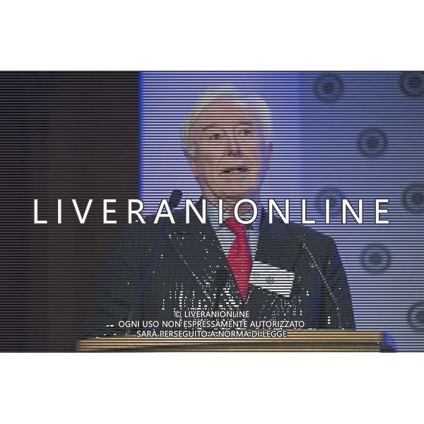 John O\'Sullivan, National review \' former senior adviser to Margaret Thatcher speaks during the Margaret Thatcher Conference on Liberty in The Guildhall on the 18th of June 2014 in London, England. ©PHOTOSHOT/Agenzia Aldo Liverani sas - ITALY ONLY - EDITORIAL USE ONLY