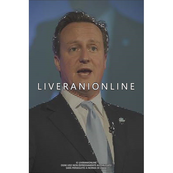 British Prime Minister David Cameron speaks at the Global action against dementia conference at the Guildhall on the 19th of June 2014 in London, England. AG ALDO LIVERANI SAS ONLY ITALY