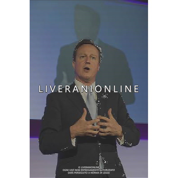 British Prime Minister David Cameron speaks at the Global action against dementia conference at the Guildhall on the 19th of June 2014 in London, England. AG ALDO LIVERANI SAS ONLY ITALY