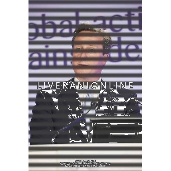 British Prime Minister David Cameron speaks at the Global action against dementia conference at the Guildhall on the 19th of June 2014 in London, England. AG ALDO LIVERANI SAS ONLY ITALY