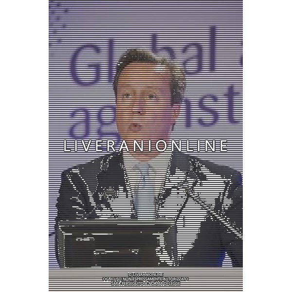 British Prime Minister David Cameron speaks at the Global action against dementia conference at the Guildhall on the 19th of June 2014 in London, England. AG ALDO LIVERANI SAS ONLY ITALY