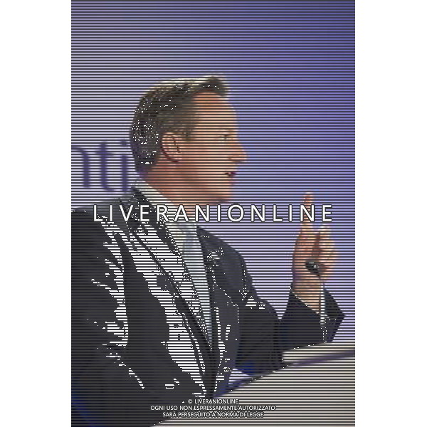 British Prime Minister David Cameron speaks at the Global action against dementia conference at the Guildhall on the 19th of June 2014 in London, England. AG ALDO LIVERANI SAS ONLY ITALY