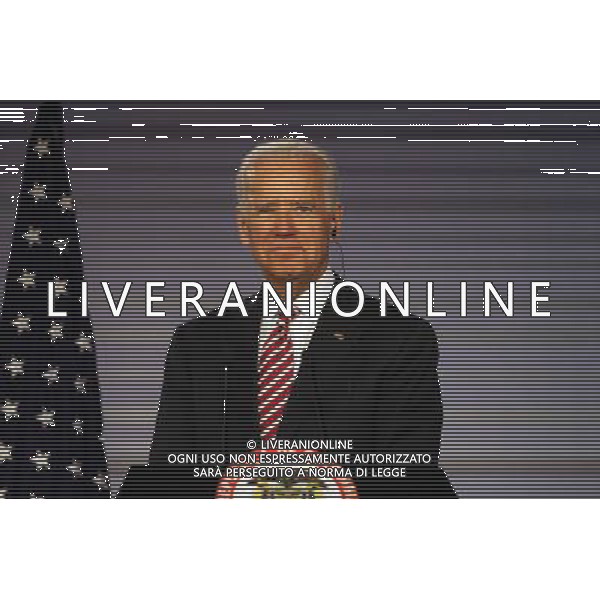 (140619) -- BOGOTA, June 19, 2014 () -- U.S. Vice President Joe Biden takes part in a joint press conference with Colombian President Juan Manuel Santos at Narino presidential palace in Bogota, Colombia, on June 18, 2014. Biden reiterated his country\'s support for the peace process that is underway in Colombia, according to local press. (/German Enciso/COLPRENSA) (vf) (da) ***MANDATORY CREDIT*** ***NO SALE-NO ARCHIVE*** ***EDITORIAL USE ONLY*** ***COLOMBIA OUT*** AG ALDO LIVERANI SAS ONLY ITALY