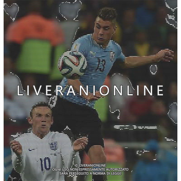 FIFA World Cup Brasile 2014 Gruppo D San Paolo - 19.06.2014 Uruguay-Inghilterra Nella Foto:gimenez rooney /Ph.Vitez-Ag. Aldo Liverani