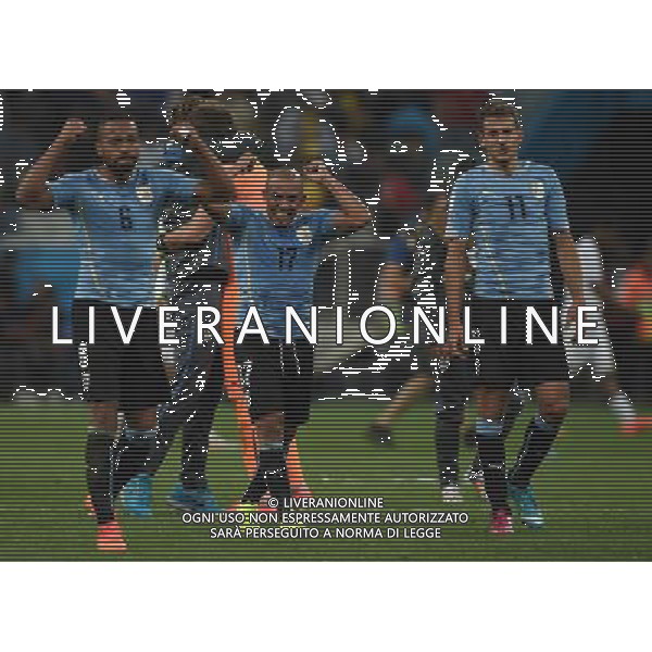 FIFA World Cup Brasile 2014 Gruppo D San Paolo - 19.06.2014 Uruguay-Inghilterra Nella Foto:esultanza giocatori uruguay a fine partita /Ph.Vitez-Ag. Aldo Liverani